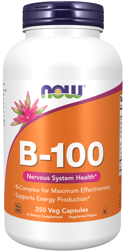 ビタミンB-100 -250ベジカプセルNOW Foods（ナウフーズ）