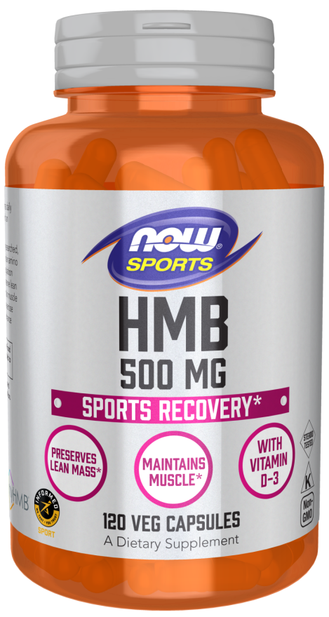 HMB 500 mg 120ベジカプセルNOW Foods（ナウフーズ）