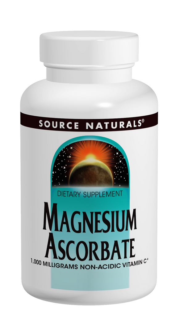 アスコルビン酸マグネシウム（非酸性ビタミンC）1000mg 120タブレット Source Naturals （ソースナチュラルズ）