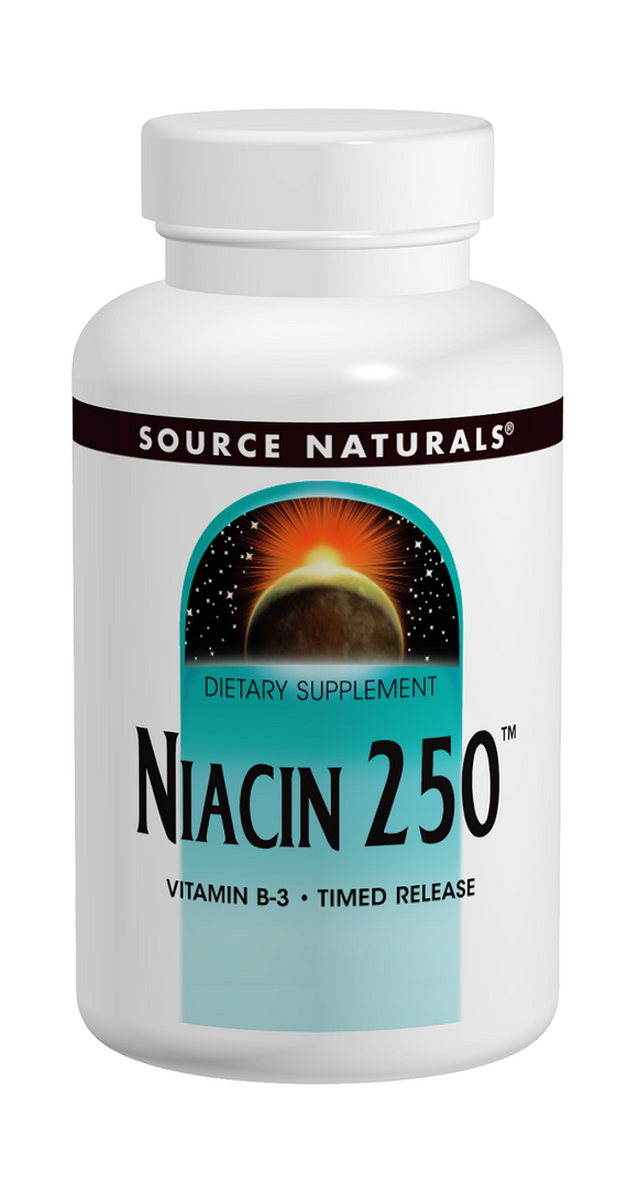 ナイアシン250（ビタミンB-3）250 タブレット Source Naturals （ソースナチュラルズ）