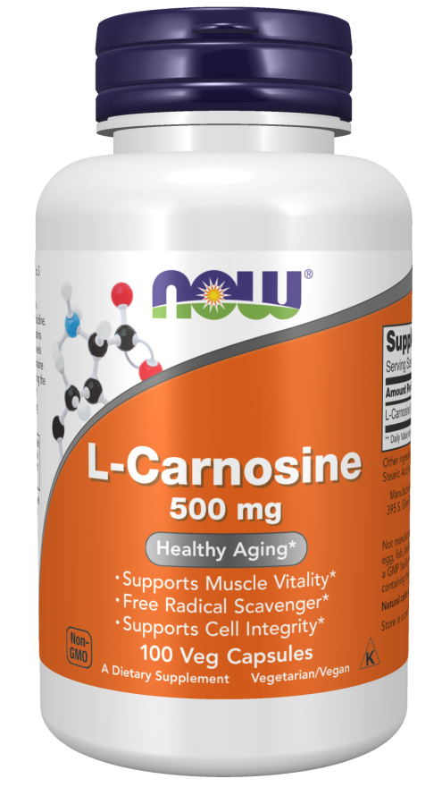 L-カルノシン 500 mg 100ベジカプセル　NOW Foods（ナウフーズ）