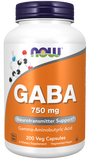 GABA（ギャバ） 750 mg 200べジカプセルNOW Foods（ナウフーズ）
