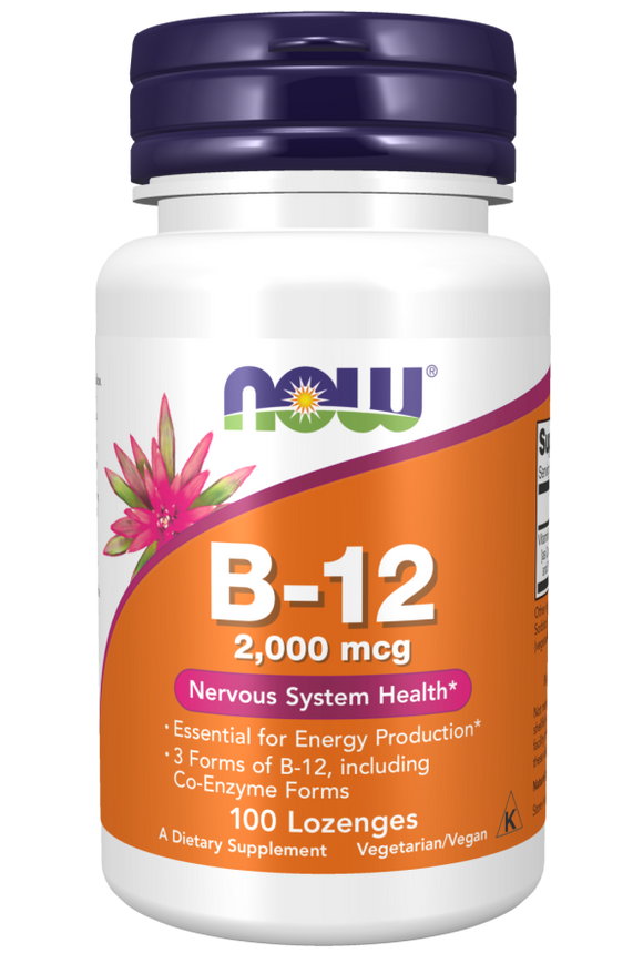 ビタミン B-12( 2,000 mcg )100トローチNOW Foods（ナウフーズ）