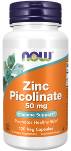 ピコリン酸亜鉛 50 mg 120ベジカプセルNOW Foods（ナウフーズ）