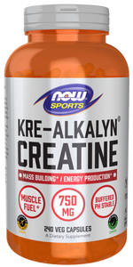 クレアルカリンKre-Alkalyn クレアチン240ベジカプセルNOW Foods（ナウフーズ）