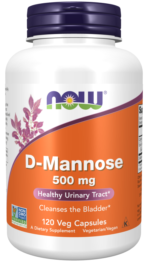 D-マンノース 500 mg 120ベジカプセルNOW Foods（ナウフーズ）