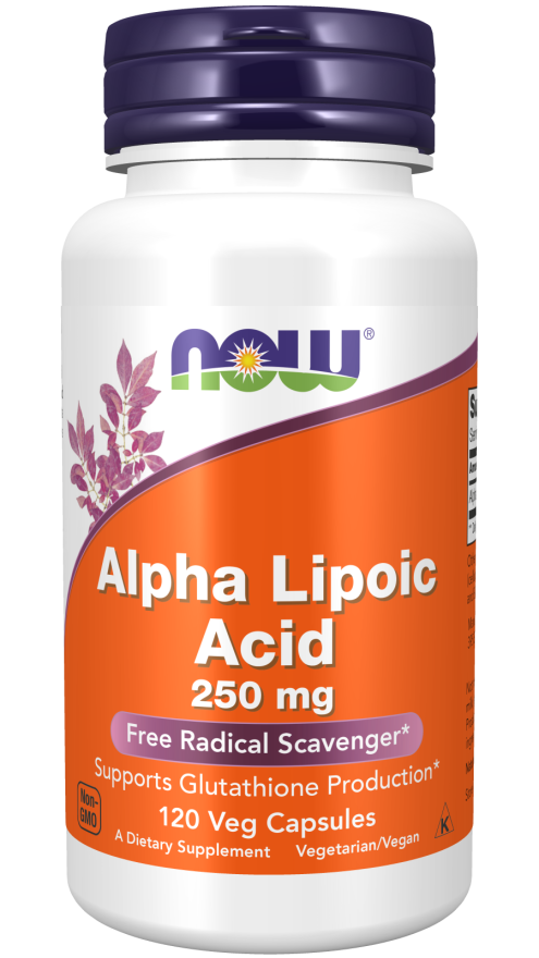 アルファリポ酸 250 mg 120ベジカプセルNOW Foods（ナウフーズ）