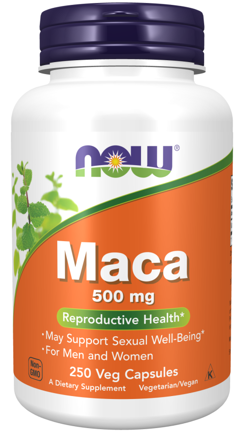 マカ 500 mg　250ベジカプセルNOW Foods（ナウフーズ）
