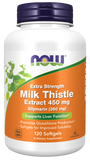 ミルクシスル（オオアザミエキス）、エクストラストレングス 450 mg 120ソフトジェルNOW Foods（ナウフーズ）