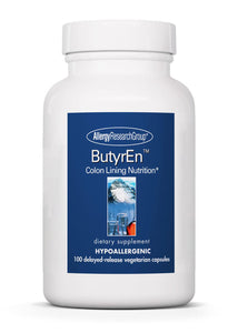 Allergy Research Group  ButyrEn（ブチレン）酪酸100遅延放出ベジタリアンカプセル