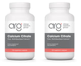 アレルギーリサーチグループ Allergy Research Group クエン酸カルシウム　180 ベジタリアンカプセル　2ボトルセット