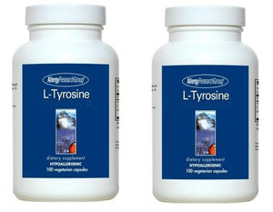 アレルギーリサーチグループ Allergy Research Group , L-チロシン500mg100ベジタリアンカプセル　２ボトルセット
