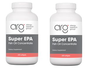 アレルギーリサーチグループ Allergy Research Group スーパーＥＰＡ & DHA フィッシュオイルコンセントレイト　水銀除去済　200ソフトジェル　2ボトルセット