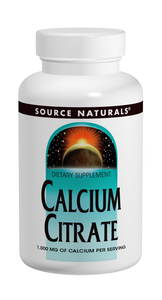 クエン酸カルシウム 1000 mg 180 タブレットSource Naturals(ソースナチュラルズ）