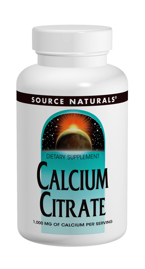 クエン酸カルシウム 1000 mg 180 タブレットSource Naturals(ソースナチュラルズ）