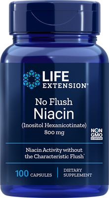 LifeExtension(ライフエクステンション）ノーフラッシュナイアシン　640 mg, 100 カプセル