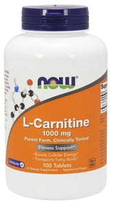 Lカルニチン1000mg100タブレット NOW Foods（ナウフーズ）