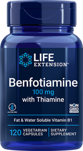 LifeExtension(ライフエクステンション）ベンフォチアミン（チアミン配合）100 mg、120ベジタリアンカプセル