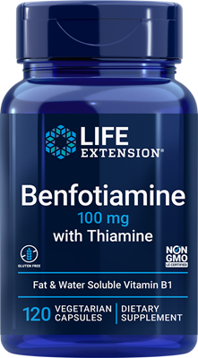 LifeExtension(ライフエクステンション）ベンフォチアミン（チアミン配合）100 mg、120ベジタリアンカプセル