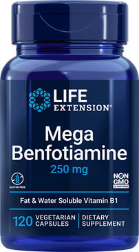 LifeExtension(ライフエクステンション）メガベンフォチアミン250 mg、120ベジタリアンカプセル