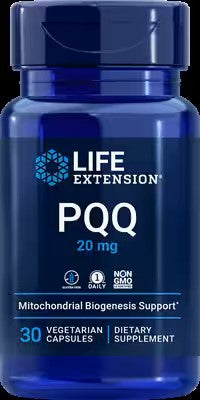 PQQ Caps with BioPQQ (バイオPQQ配合PQQキャップ)20ｍｇ　30ベジタリアンカプセル　LifeExtension(ライフエクステンション）