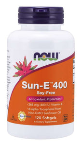 Sun-E  400IU 268mg  120ソフトジェル NOW Foods（ナウフーズ）