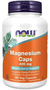 マグネシウム400mg　180ベジカプセル NOW Foods（ナウフーズ）