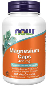 マグネシウム400mg　180ベジカプセル NOW Foods（ナウフーズ）
