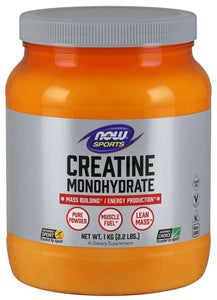 Creatine Monohydrate　クレアチン一水和物パウダー　1Kg　　2.2ポンド NOW Foods（ナウフーズ）