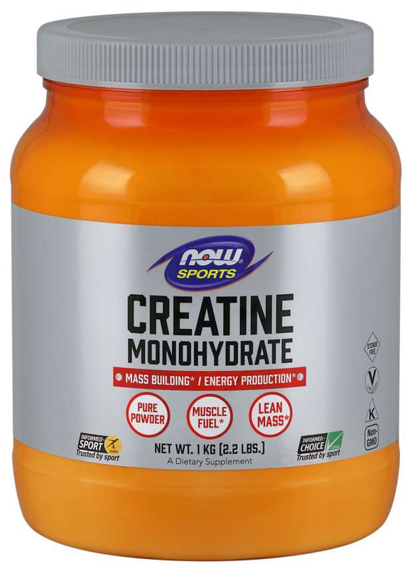 Creatine Monohydrate　クレアチン一水和物パウダー　1Kg　　2.2ポンド NOW Foods（ナウフーズ）