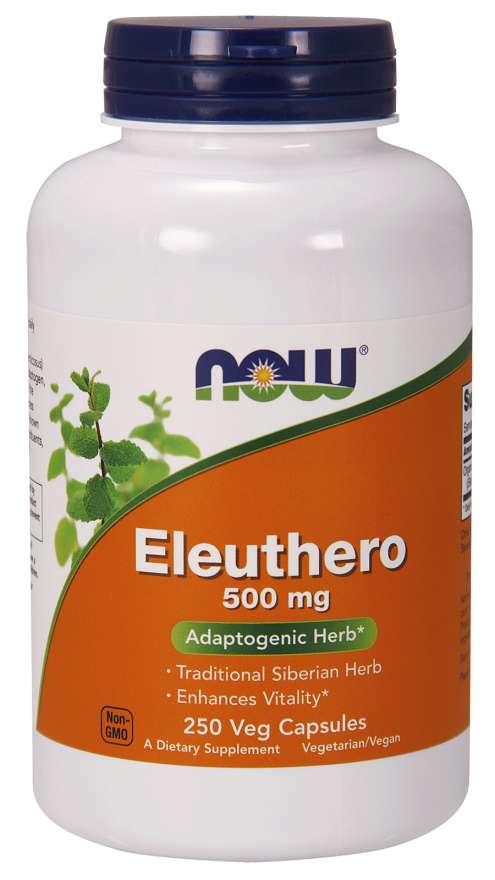 Eleuthero　エゾウコギ500mg　250ベジカプセル NOW Foods（ナウフーズ）