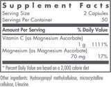 NutriCology（ニュートリコロジー）アスコルビン酸マグネシウム（ビタミンC）100ベジタリアンカプセル