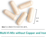 NutriCology（ニュートリコロジー）マルチビタミン ミネラル　鉄と銅を含まない　Multi-Vi-Min without Copper & Iron　150カプセル