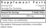 NutriCology（ニュートリコロジー）L-チロシン500mg100ベジタリアンカプセル