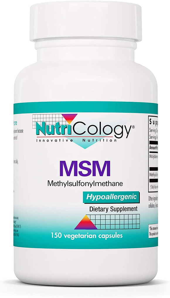 NutriCology（ニュートリコロジー）ＭＳＭ（メチルスルフォニルメタン）500mg 150 ベジタリアンカプセル