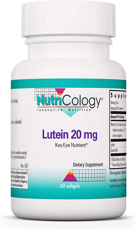 NutriCology（ニュートリコロジー） ルテイン20 mg 60 ソフトジェル