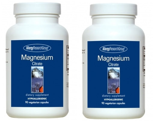アレルギーリサーチグループ Allergy Research Group クエン酸マグネシウム　Magnesium Citrate　90ベジタリアンカプセル　2ボトルセット