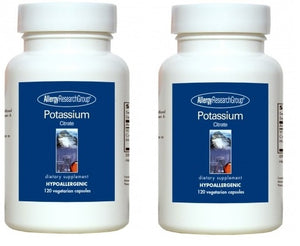 アレルギーリサーチグループ Allergy Research Group カリウム Potassium Citrate 120ベジタリアンカプセル　2ボトルセット　