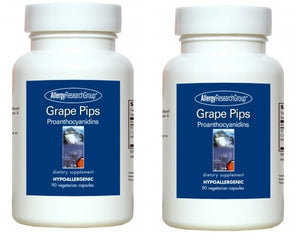 アレルギーリサーチグループ Allergy Research Group , グレープ シード（種）エキスGrape Pips　90ベカプセル　2ボトルセット