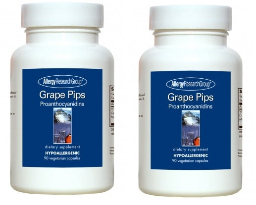 アレルギーリサーチグループ Allergy Research Group , グレープ シード（種）エキスGrape Pips　90ベカプセル　2ボトルセット