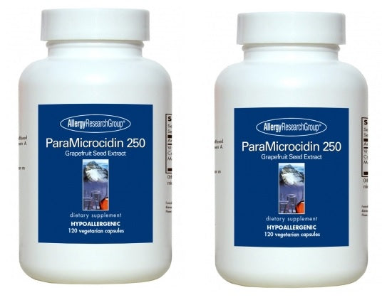 アレルギーリサーチグループ Allergy Research Group グレープフルーツシードエキス 250mg　（ParaMicrocidin 250 Mg ) 120ベジタリアンカプセル　2ボトルセット