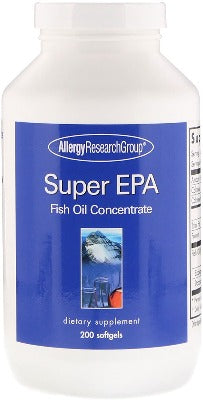 アレルギーリサーチ　スーパーＥＰＡ & DHA フィッシュオイルコンセントレイト　水銀除去済　200ソフトジェル