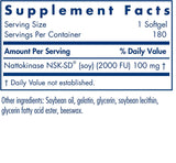 アレルギーリサーチグループ Allergy Research Group ナットウキナーゼ100mg　180ソフトジェル