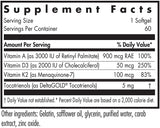 アレルギーリサーチグループ Allergy Research Group ビタミンD3コンプリートデイリーバランス Aと K2配合 60ソフトジェル