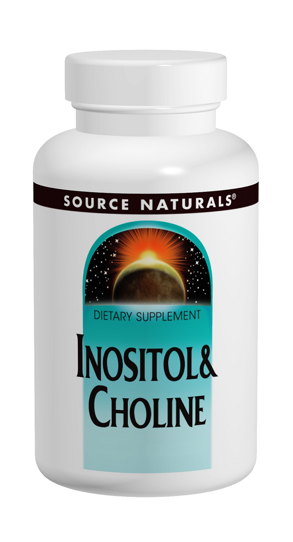 イノシトールとコリン　400 mg/400 mg 100 タブレット Source Naturals （ソースナチュラルズ）