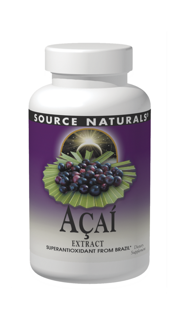 アサイーエキス 500mg 240ベジタリアンカプセル Source Naturals （ソースナチュラルズ）