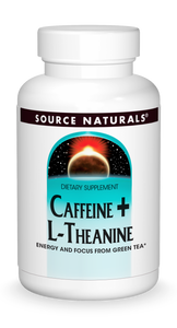 カフェイン+ L-テアニン60タブレット Source Naturals （ソースナチュラルズ）
