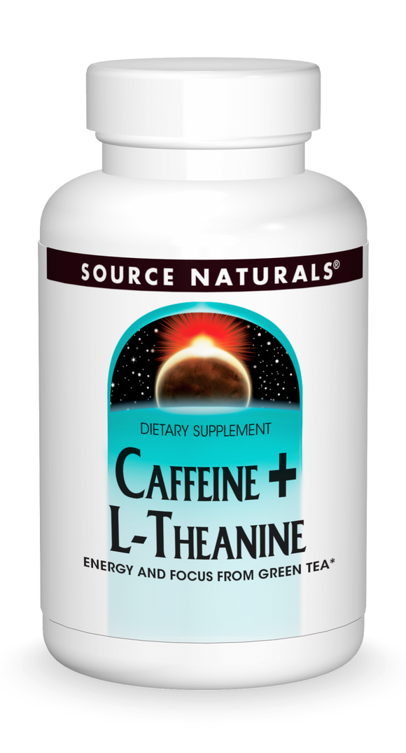 カフェイン+ L-テアニン240タブレット Source Naturals （ソースナチュラルズ）